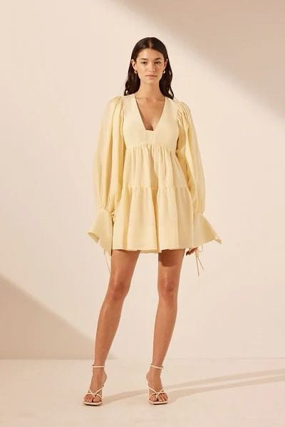 Yellow Anna Elastic Dress