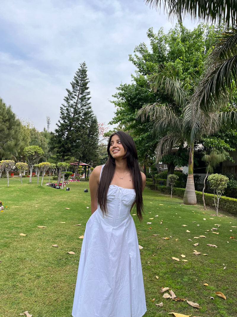 White Corset Dress