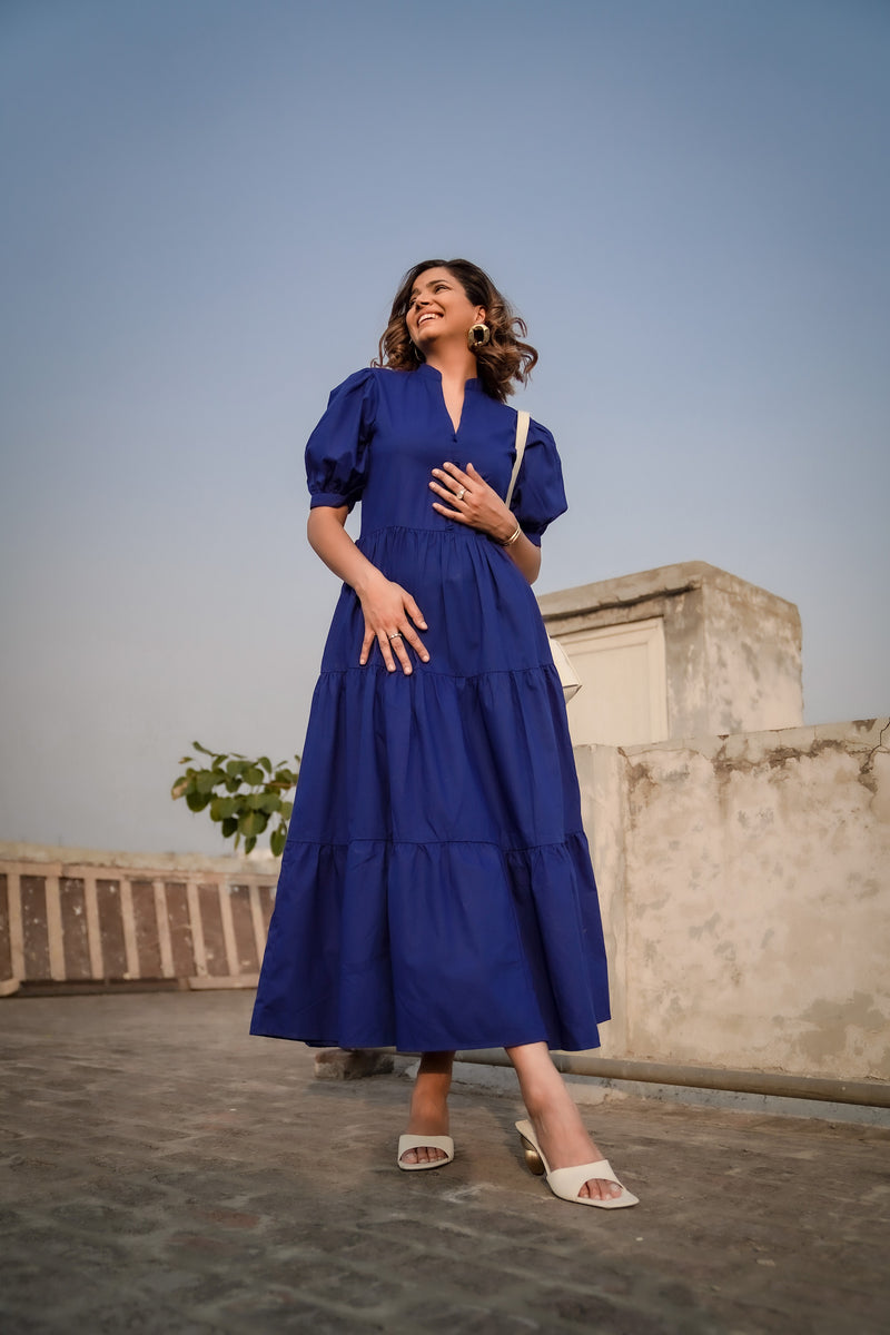 Royal Blue Maxi Dress- Labelbyanuja