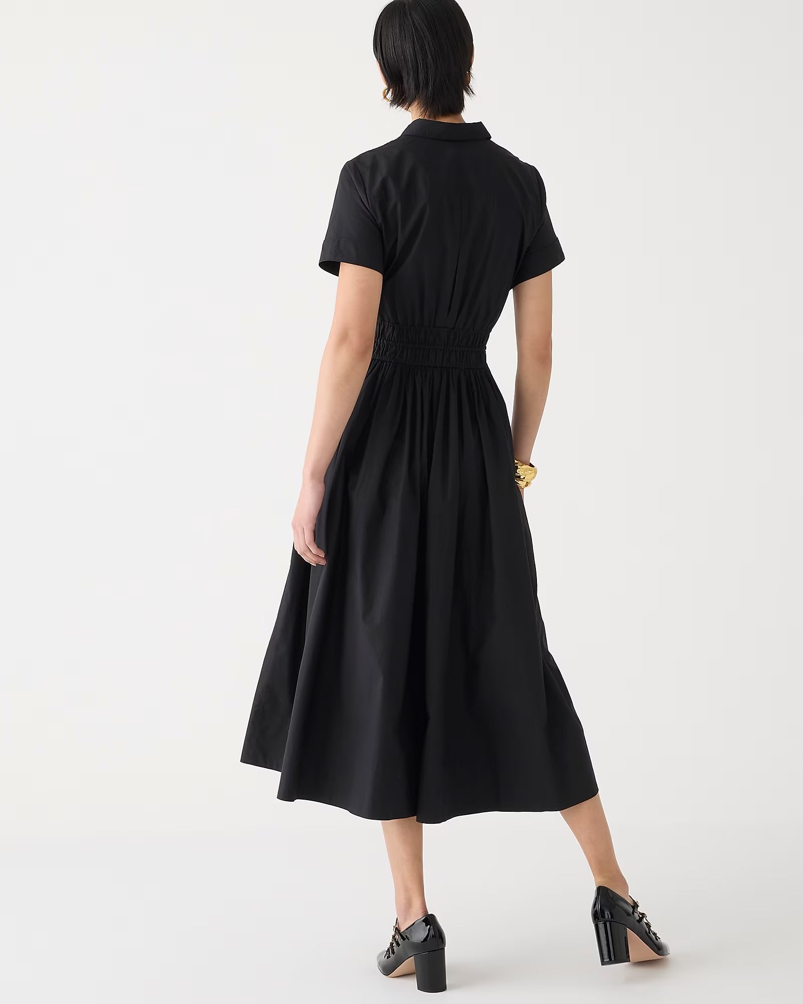 Black Elastic Maxi Dress