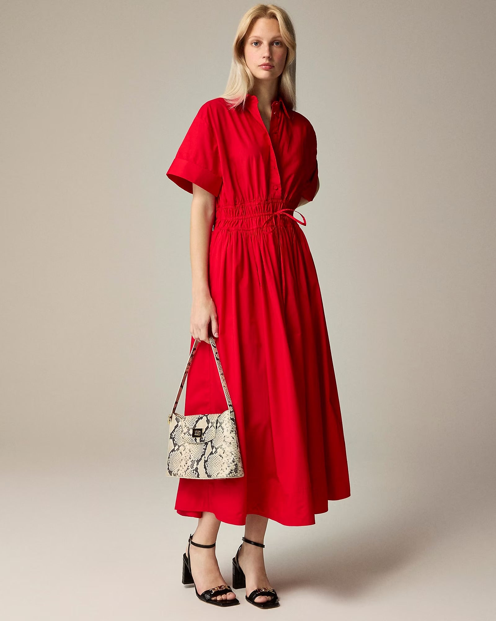 Cherry Red Elastic Maxi for women