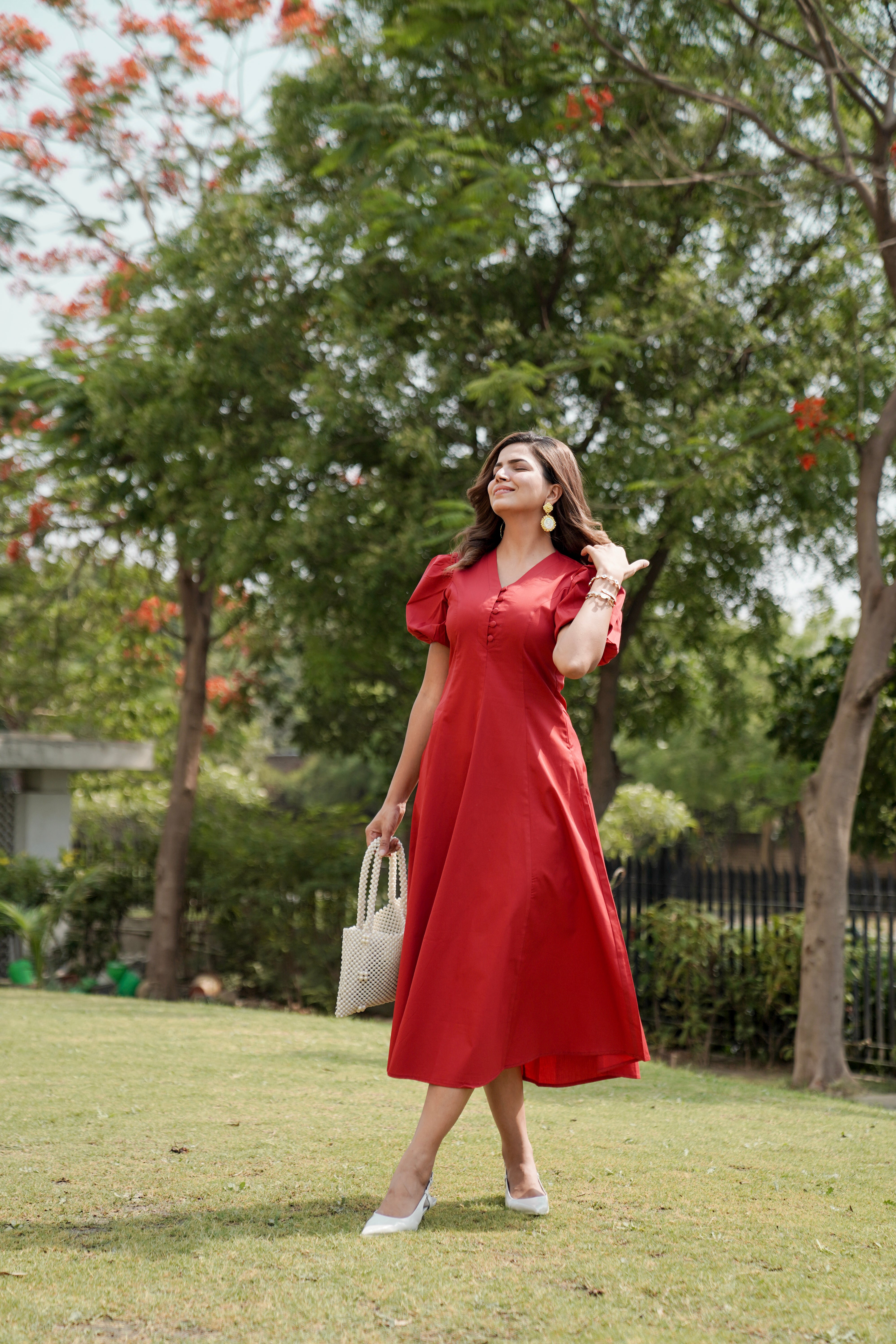 Red Summer Maxi Dress