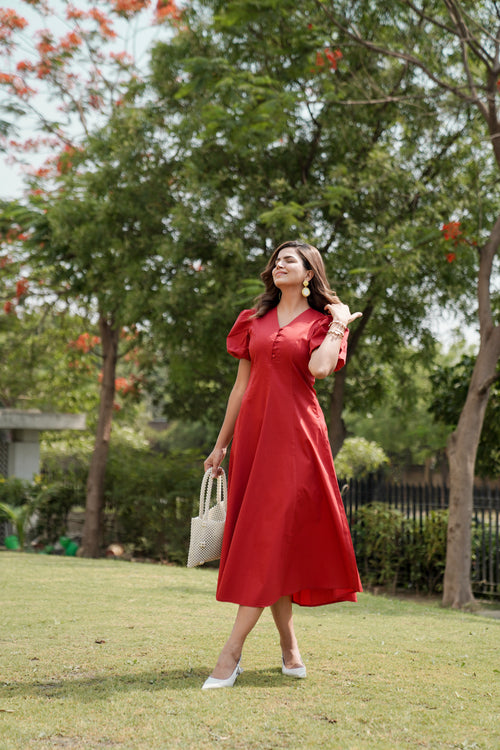 Red Summer Maxi Dress