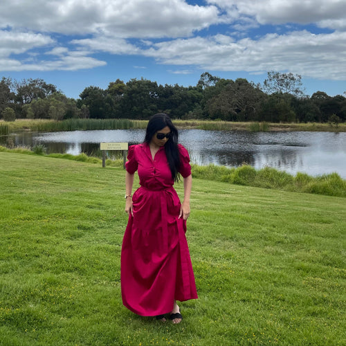 Hot Pink Maxi Dress