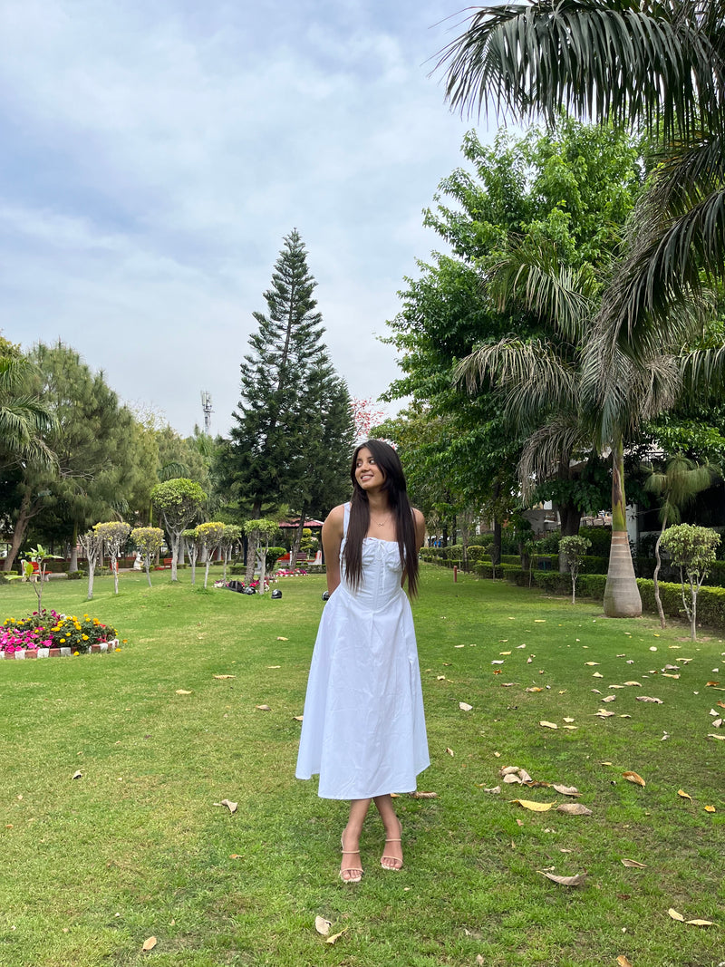 White Corset Dress