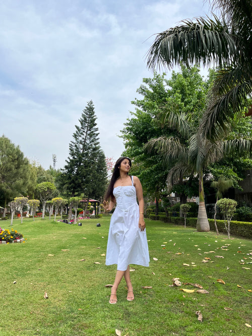 White Corset Dress