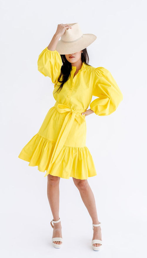 Yellow Knot Dress