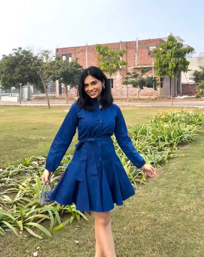 Royal Blue knot Dress