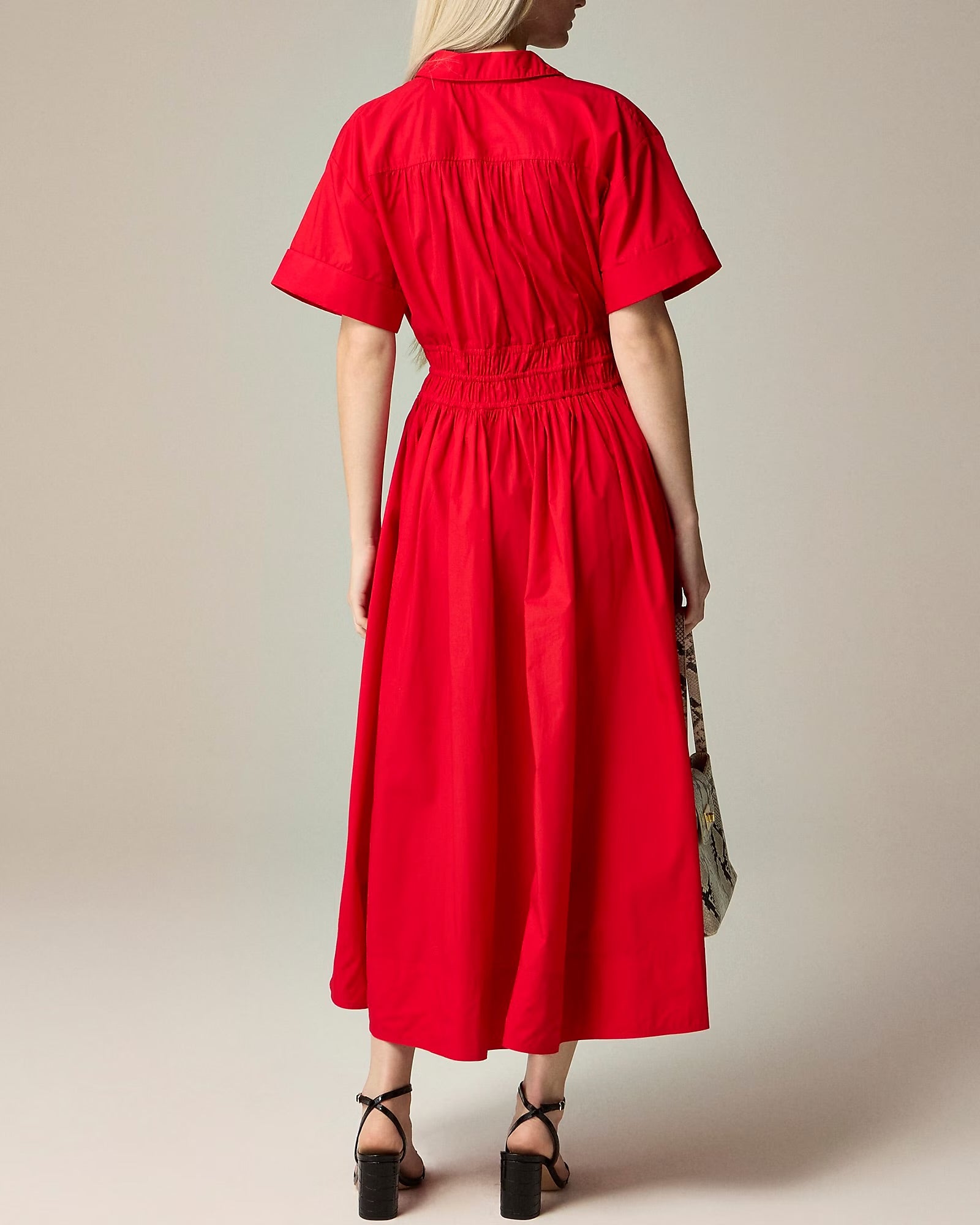 Cherry Red Elastic Maxi