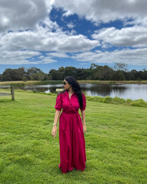 Hot Pink Maxi Dress