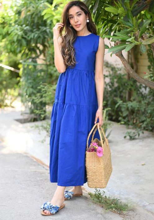 Royal Blue Summer Maxi- Labelbyanuja