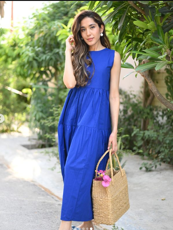 Royal Blue Summer Maxi- Labelbyanuja