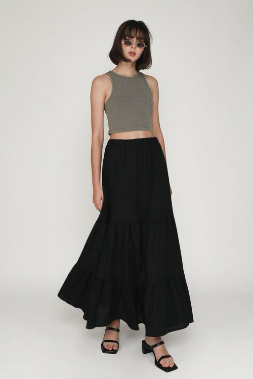 Elizabeth Black Maxi Skirt