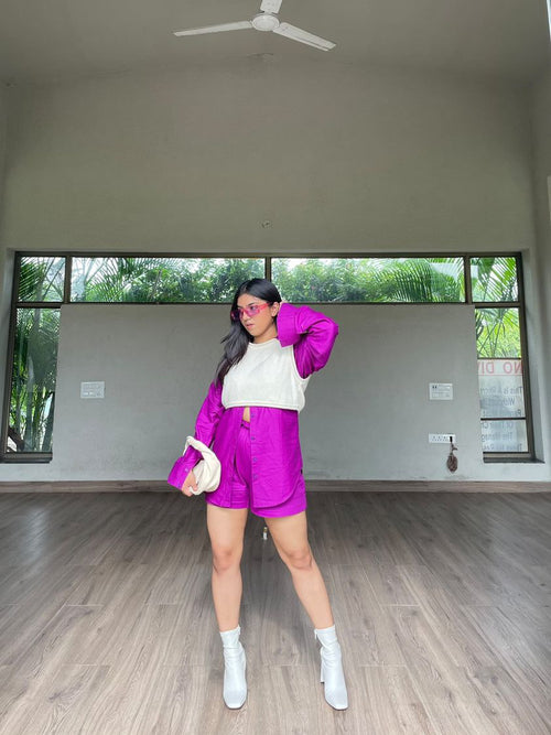 Purple Co-ord set